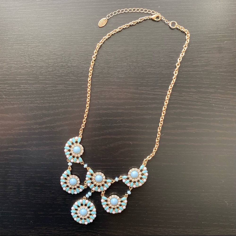 Necklace Bundle - blue, gold, white